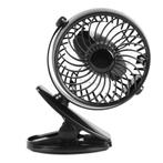 Benson Draagbare ventilator - oplaadbaar - met clip - zwa..., Ophalen of Verzenden, Nieuw