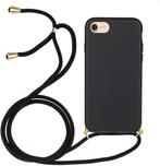 iPhone 6 / 6S Crossbody TPU Hoesje met Koord Zwart, Ophalen of Verzenden, Nieuw