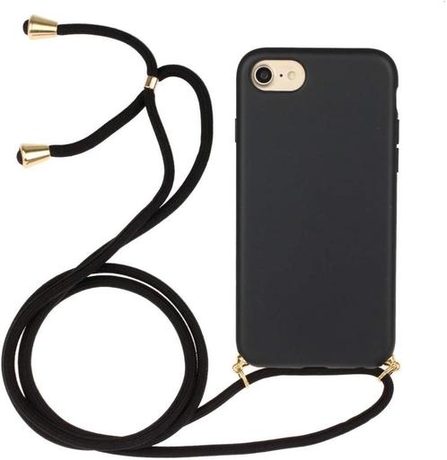 iPhone 6 / 6S Crossbody TPU Hoesje met Koord Zwart, Telecommunicatie, Mobiele telefoons | Hoesjes en Frontjes | Apple iPhone, Nieuw