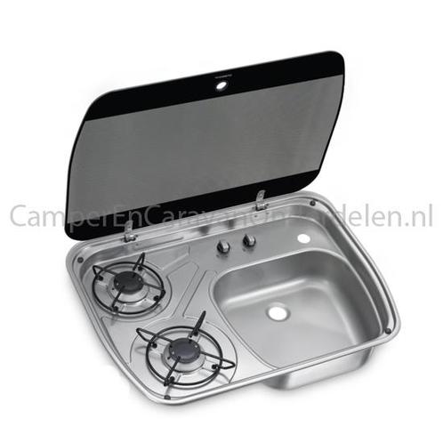 DOMETIC 2-PITS KOOKPLAAT MET SPOELBAK&AFDEKPLAAT, Caravans en Kamperen, Caravan accessoires, Nieuw, Verzenden