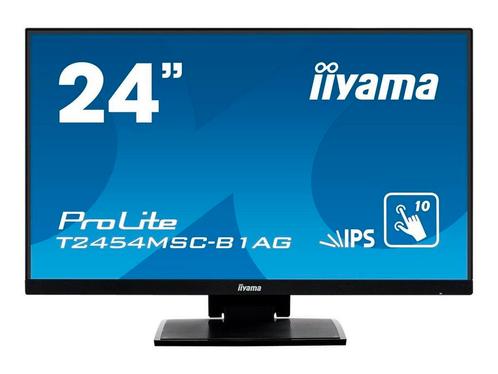 Iiyama ProLite T2454MSC-B1AG Zwart - 24 touchscreen monitor, Computers en Software, Monitoren, IPS, 5 ms of meer, Refurbished
