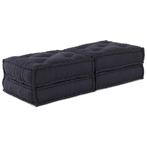 vidaXL Modulaire bank 2 pcs Antraciet 70 x 70 x 36 cm Stof, Huis en Inrichting, Woonaccessoires | Kussens, Verzenden, Nieuw