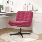 vidaXL Draaibare Relaxstoel Wijnrood 63 x 75 x 76 cm Fluweel, Huis en Inrichting, Verzenden, Nieuw, Rood