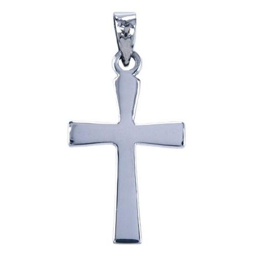 Zilveren Kruis ketting hanger - glad, Sieraden, Tassen en Uiterlijk, Kettinghangers, Verzenden