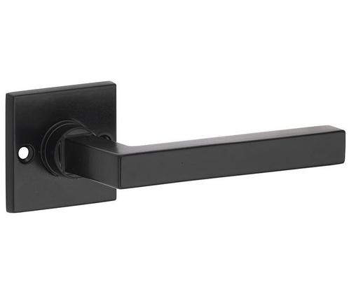 Deurklink op ongeveerd rozet Kare/Bauhaus mat zwart, Doe-het-zelf en Verbouw, Hang- en Sluitwerk, Verzenden