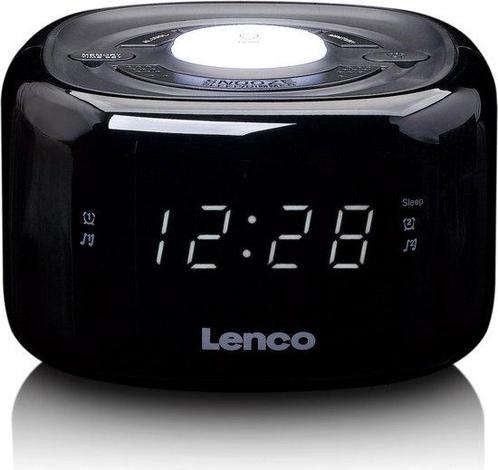 Lenco CR-12BK - Wekkerradio met Dimmerfunctie - Nachtlamp -, Audio, Tv en Foto, Mp3-spelers | Overige merken, Verzenden