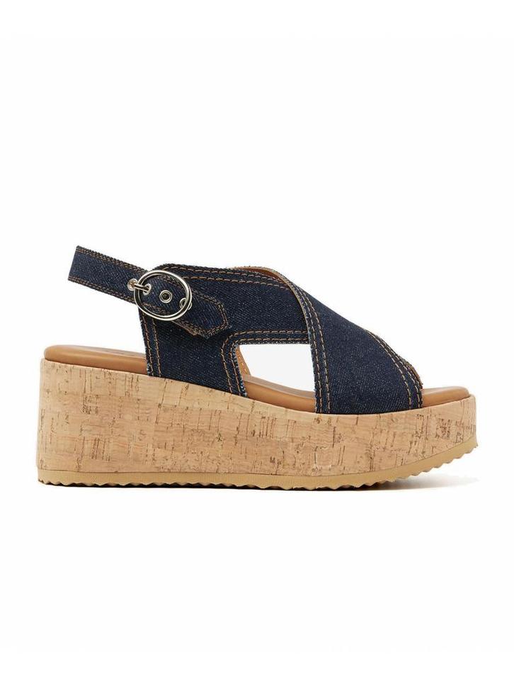 -43% Via Vai  Via Vai Dames sandaal op plateau zool model Si, Kleding | Dames, Schoenen, Blauw, Nieuw, Verzenden