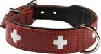 Dog collar Hunter Swiss Red/Black (35-39.5 cm), Dieren en Toebehoren, Honden | Herdershonden en Veedrijvers