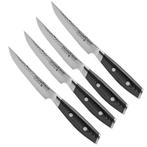 Yaxell Tsuchimon Steakmessenset – 4-delig – 3 Lagen Dama, Ophalen of Verzenden, Nieuw, Overige materialen, Bestekset