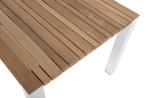 Ridge dining tuintafel teak wit aluminium 220x95xH75 cm, Ophalen of Verzenden, Nieuw