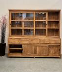 Moderne Buffetkast met schuifdeuren Teakhout