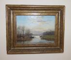 Frits Johan Goosen (1943) - Waterlandschap met vissersbootje, Antiek en Kunst