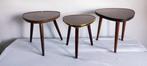 Bijzettafel - ABS, hout - Drie bijzettafeltjes, Antiek en Kunst