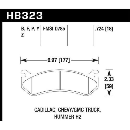 Hawk 06 Chevy Avalanche 2500 / GMC Truck / Hummer Super Duty, Auto-onderdelen, Remmen en Aandrijving, Ophalen of Verzenden