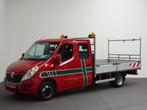 Renault Master 136 PK Openlaadbak Dubbele Cabine Dubbellucht, Euro 5, Stof, Gebruikt, Elektrische ramen