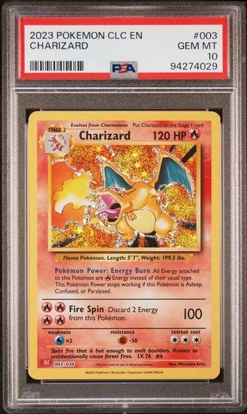 2023 Pokemon CLC - Charizard #003 - PSA 10 beschikbaar voor biedingen