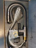 Keukenkraan GUN METAL Uittrekbaar Nieuw Design ook in GOUD, Ophalen of Verzenden, Nieuw, Rvs, Kraan