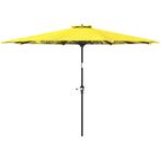 TRUUSK Parasol Ø300 cm - Handzwengel - Patroon - Achthoekige, Tuin en Terras, Verzenden, Nieuw