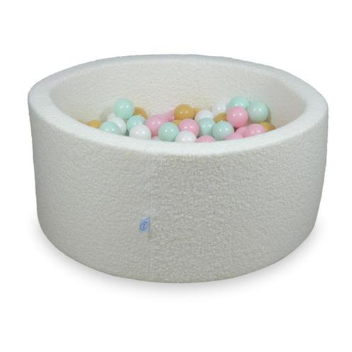 Witte teddy ballenbak met 300 ballen – veilig en zacht, Kinderen en Baby's, Speelgoed | Educatief en Creatief, Nieuw, Ophalen of Verzenden