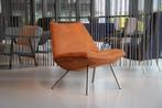 Cartel Living Smile design fauteuil in microvezelstof cognac, Nieuw, 75 tot 100 cm, 75 tot 100 cm, Stof