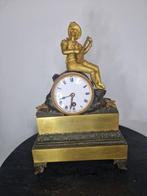 Pendule Louis Philippe Verguld - 1800-1850 - Verguld pendule, Antiek en Kunst