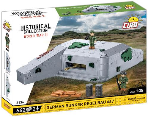 COBI 3136 German Bunker Regelbau 667 (Leger bouwsets), Kinderen en Baby's, Speelgoed | Bouwstenen, Nieuw, Verzenden