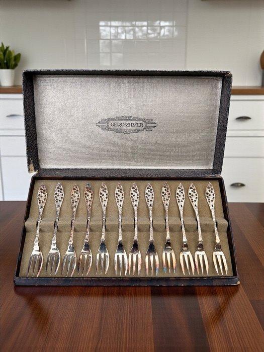 GERO - Taartvork (12) - Verzilverd, Antiek en Kunst, Antiek | Meubels | Tafels