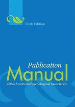 Publication Manual of the American Psychologic 9781433805622, Boeken, Psychologie, Zo goed als nieuw