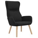Relaxstoel Zwart Fluweel - Retourdeal - 35% Korting!, Huis en Inrichting, Stoelen, Ophalen of Verzenden, Nieuw, Zwart