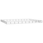 vidaXL Hondenkennel 36 panelen 100x50 cm gepoedercoat staal, Dieren en Toebehoren, Verzenden, Nieuw