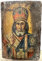 Icoon - Nikolaas de Wonderdoener - Hout