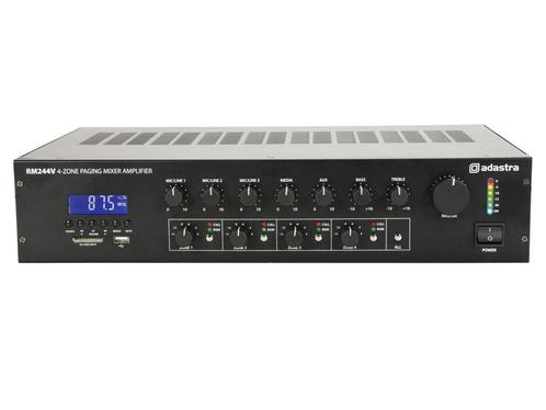 B Stock Adastra RM244V 100V Mixer Versterker Met 4-zone, Audio, Tv en Foto, Versterkers en Receivers, Nieuw, Overige merken, Verzenden