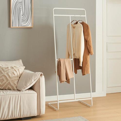 Kledingrek Sandviken kapstok staal 166x63x48 cm wit [en.casa, Huis en Inrichting, Kasten | Kledingkasten, Verzenden