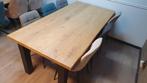 Rustiek eiken eettafel van 200x100cm, keuze uit, Ophalen, Nieuw, Industrieel