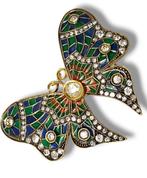 Broche - 14 karaat Geel goud, Museumkwaliteit Russisch, Sieraden, Tassen en Uiterlijk, Antieke sieraden