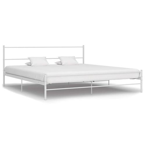 200x200 Bedframe Metaal - Wit! | OP = OP | Profiteer Nu!, Huis en Inrichting, Slaapkamer | Bedden, Overige maten, 200 cm, Wit