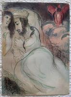Marc Chagall (1887-1985) - Sara y Abimelec, original, Antiek en Kunst