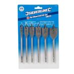 Silverline Houtborenset - gehard staal - precisieboren in..., Doe-het-zelf en Verbouw, Gereedschap | Boormachines, Ophalen of Verzenden