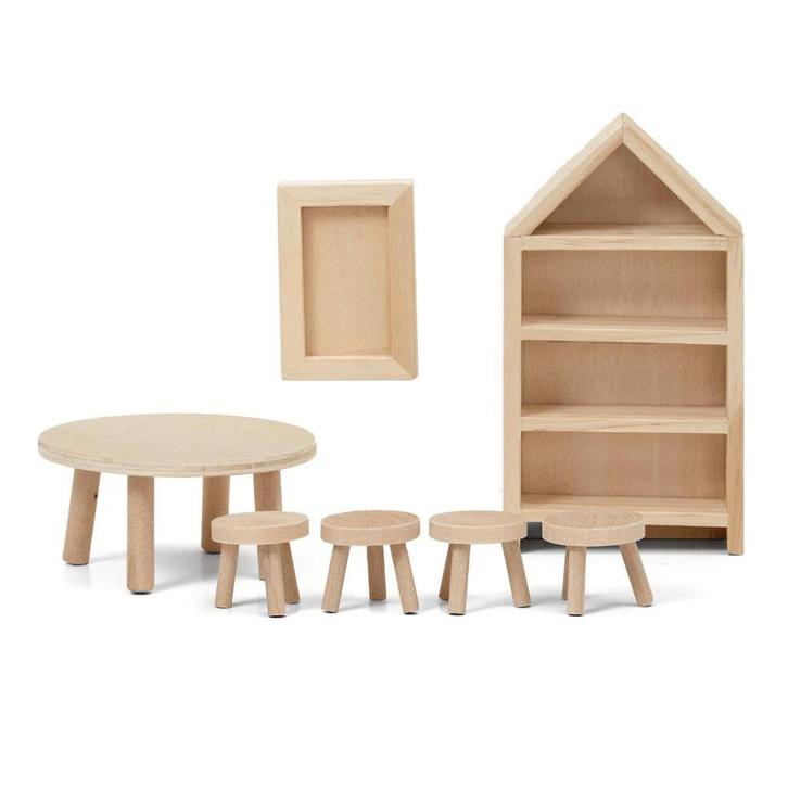Lundby Poppenhuis Houten Poppenhuismeubels Diy - Eetkamer, Kinderen en Baby's, Speelgoed | Poppenhuizen, Nieuw, Ophalen of Verzenden