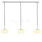 Bankamp Karl 75 Hanglamp 3-lichts, nikkel mat/glas opaal, Huis en Inrichting, Lampen | Hanglampen, Verzenden, Nieuw