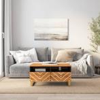vidaXL Salontafel 80x54x40 cm massief mangohout bruin en, Huis en Inrichting, Tafels | Salontafels, 50 tot 100 cm, Verzenden, Nieuw