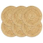 Placemats Jute Set - Retourdeal - Duurzaam & Voordelig, Ophalen of Verzenden, Nieuw, Beige, Placemat