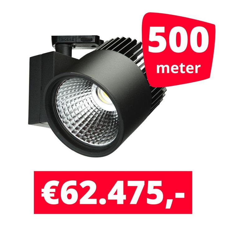 LED Railverlichting Concentra Zwart 3000K 500 spots + 500M, Zakelijke goederen, Kantoor en Winkelinrichting | Winkel en Inventaris