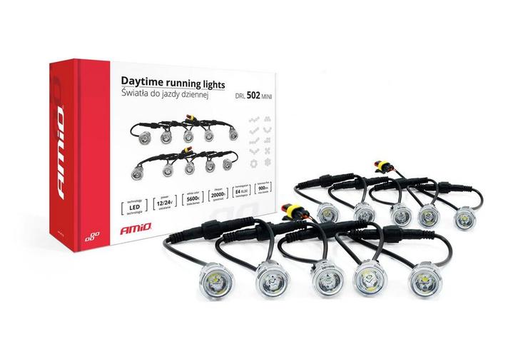 Dagrijverlichtingsset - 10 LEDs - 900 Lumen - Neutraal wit, Auto diversen, Tuning en Styling, Ophalen of Verzenden