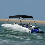 vidaXL Biminitop 2 bogen 180x150x110 cm zwart, Watersport en Boten, Verzenden, Nieuw