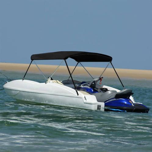 vidaXL Biminitop 2 bogen 180x150x110 cm zwart, Watersport en Boten, Bootonderdelen, Nieuw, Verzenden