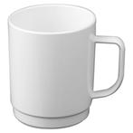GGM Gastro | (50 stuks) Polycarbonaat thee / koffiekop, Wit, Verzenden, Nieuw, Effen, Kop(pen) en/of Schotel(s)
