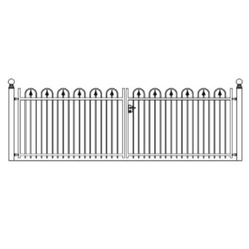 Hekwerk Pro Dubbele sierpoort Capri h125 x b425,4cm recht, Tuin en Terras, Schuttingen, Nieuw, Ophalen of Verzenden