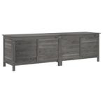 Tuinbox 198,5x50x56,5 cm massief vurenhout antracietkleurig, Verzenden, Nieuw