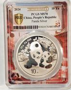 China. 10 Yuan 2024 Panda - First Strike, 30g (.999) - MS70, Postzegels en Munten, Munten | Europa | Niet-Euromunten